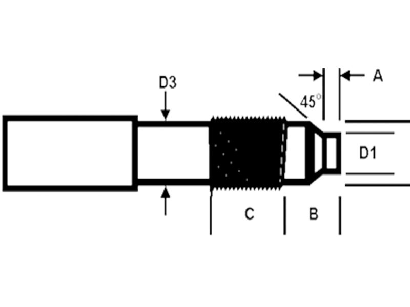 Melt Pressure Transducer Hole Position